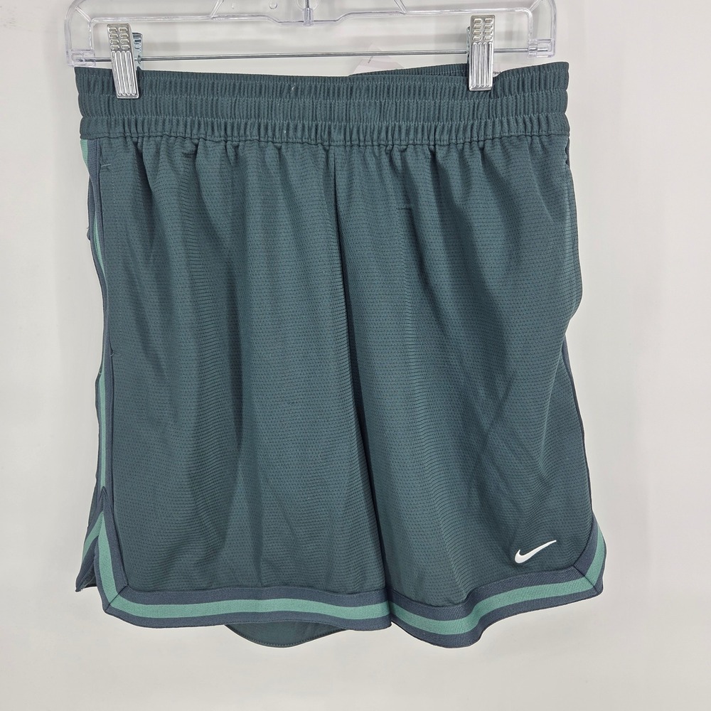 Nike Basketball Shorts XL Green Sporty Athletic Dri-FIT Mesh
